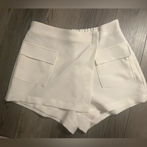 white skort